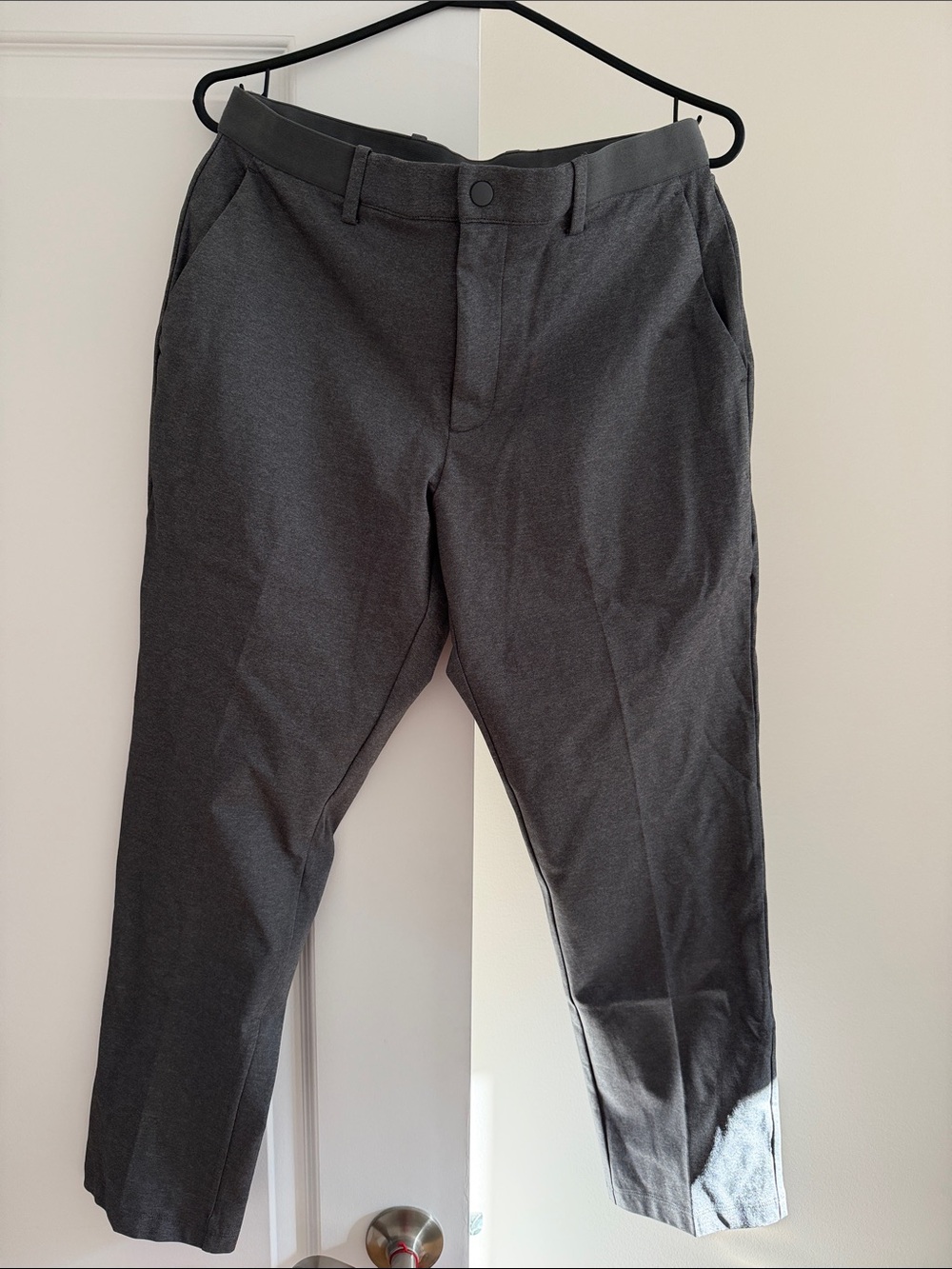 Uniqlo Men's Charcoal Gray Dress Pants - Classic Tailored Fit- light air dry
